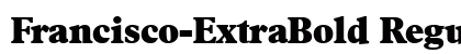 Francisco-ExtraBold Regular preview