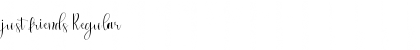 Download just friends Font