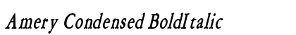 Amery Condensed BoldItalic Preview