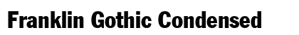 Franklin Gothic Condensed preview