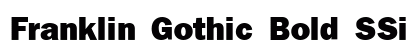 Franklin Gothic Bold SSi Extra Bold Preview
