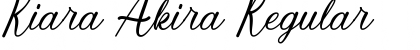 Kiara Akira Regular Font