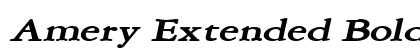 Amery Extended BoldItalic Preview