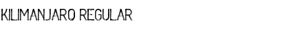 KILIMANJARO Regular Font