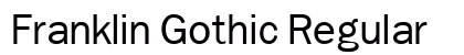 Franklin Gothic Regular Preview