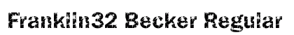 Franklin32 Becker Regular preview