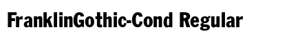 FranklinGothic-Cond Regular preview