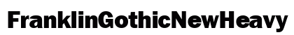 FranklinGothicNewHeavy Regular preview
