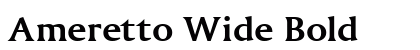 Ameretto Wide Bold Preview