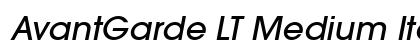 AvantGarde LT Medium Italic Preview