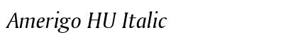 Amerigo HU Italic preview