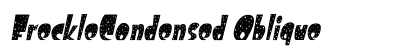 FreckleCondensed Oblique preview