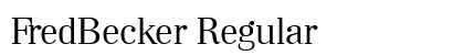 FredBecker Regular preview