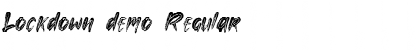 Download Lockdown demo Font