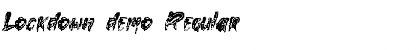 Download Lockdown demo Font
