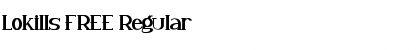 Lokills FREE Regular Font