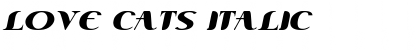 Love Cats Italic Font