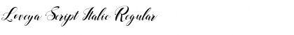 Download Loveya Script Italic Font