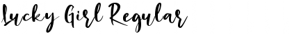 Lucky Girl Regular Font