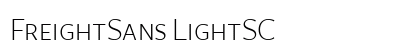 FreightSans LightSC Preview