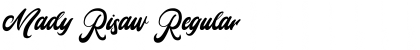 Mady Risaw Regular Font