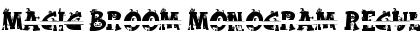Download Magic Broom Monogram Font
