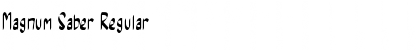 Magnum Saber Regular Font
