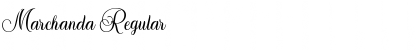 Marchanda Regular Font