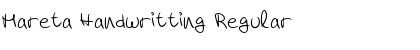 Mareta Handwritting Regular Font