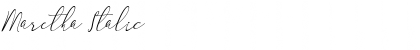 Maretha Italic Font