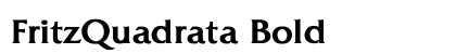 FritzQuadrata Bold preview