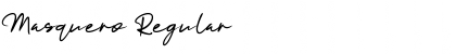 Masquero Regular Font