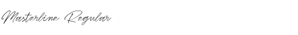 Masterline Regular Font
