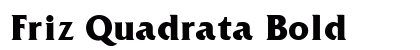 Friz Quadrata Bold preview