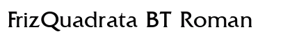 FrizQuadrata BT Roman preview