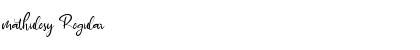 mathulesy Regular Font