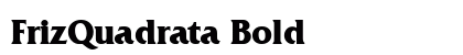 FrizQuadrata Bold preview