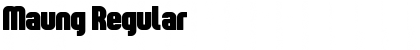Maung Regular Font