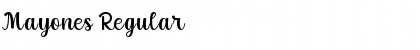 Mayones Regular Font