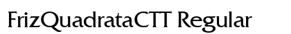 FrizQuadrataCTT Regular preview