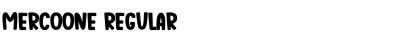 Mercoone Regular Font