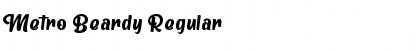 Metro Beardy Regular Font
