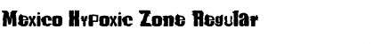 Mexico Hypoxic Zone Regular Font