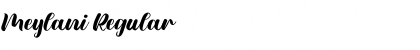 Meylani Regular Font
