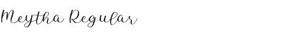 Meytha Regular Font
