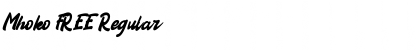 Mhoko FREE Regular Font