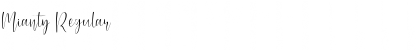 Mianty Regular Font