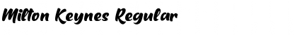 Milton Keynes Regular Font