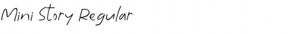 Mini Story Regular Font