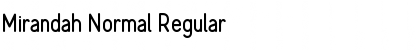 Mirandah Normal Regular Font